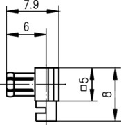 Telegartner: MCX-Connecteur mâle coudé G11