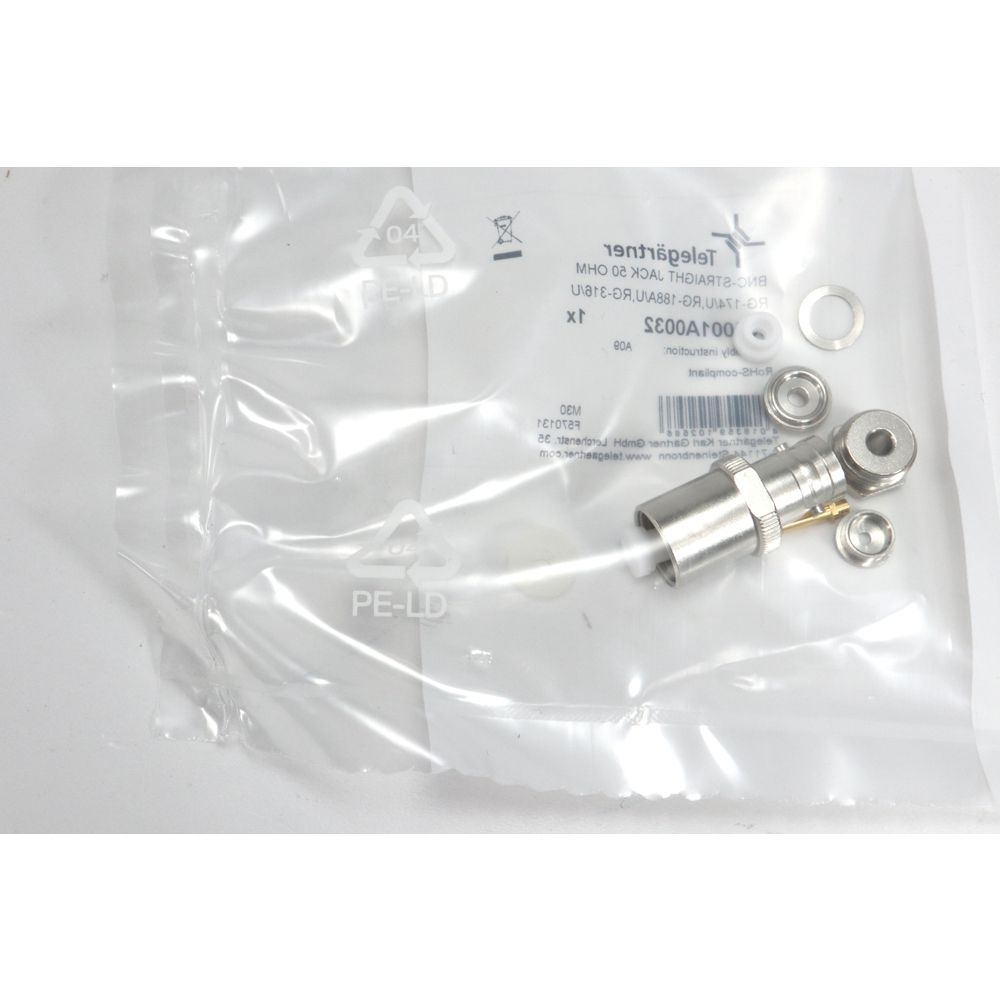 Telegartner: BNC Conector hembra recto G07