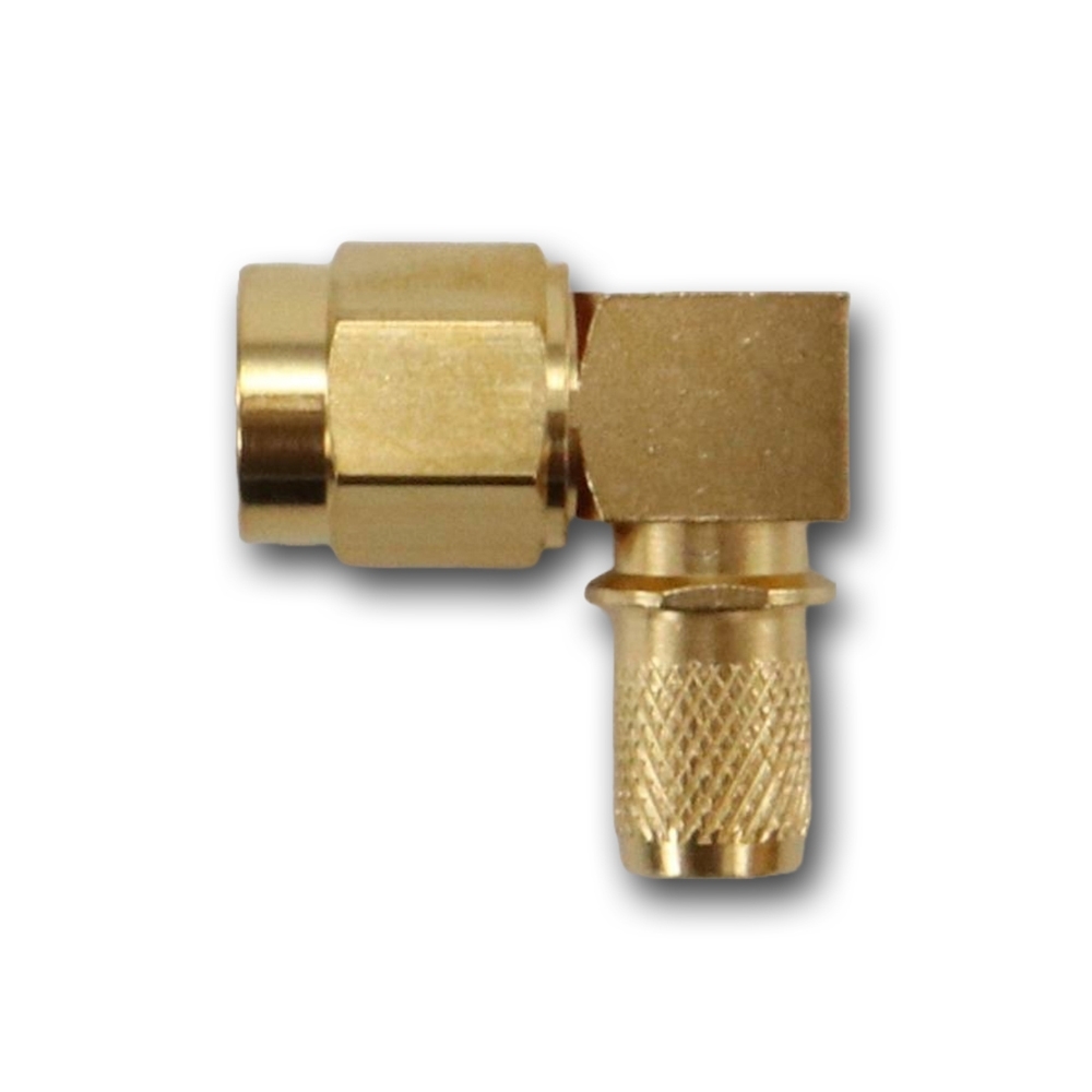 Telegartner: R-SMA Conector angular crimp G30/G54