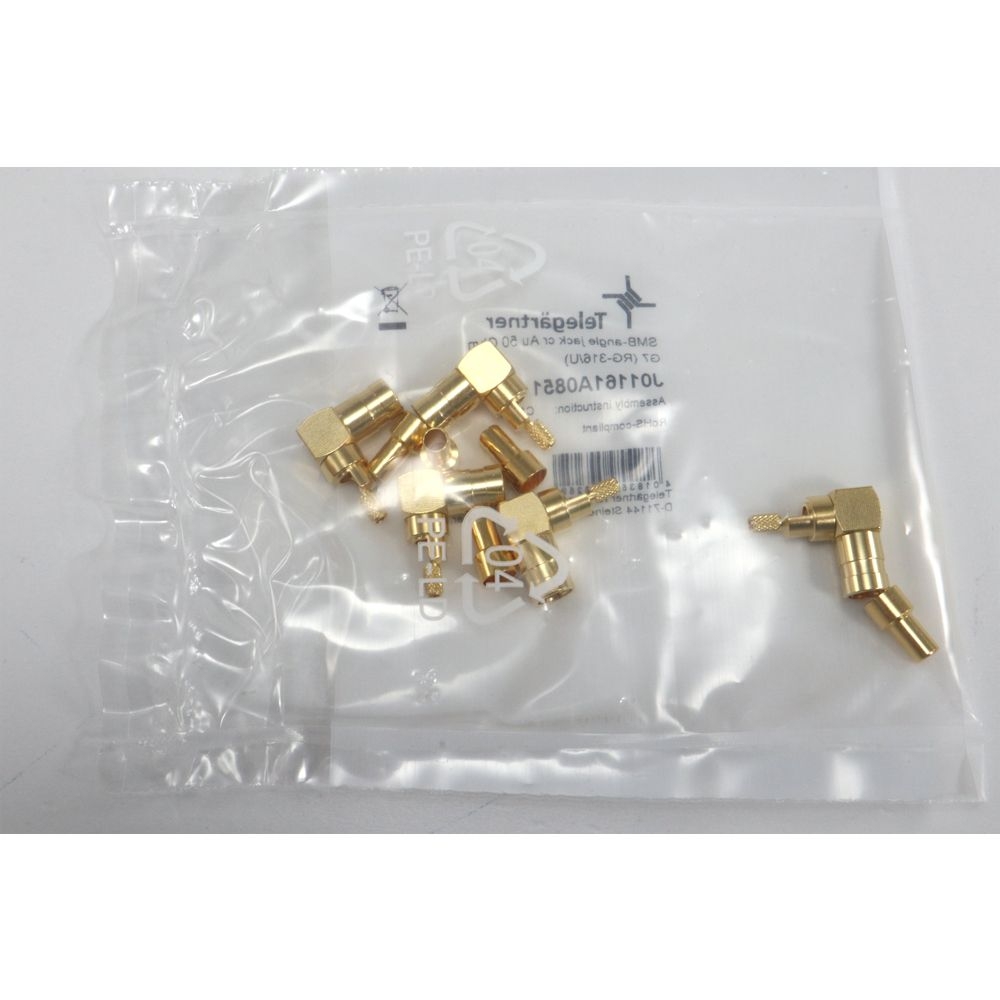 Telegärtner: SMB-Kabelwinkelbuchse Crimp G07