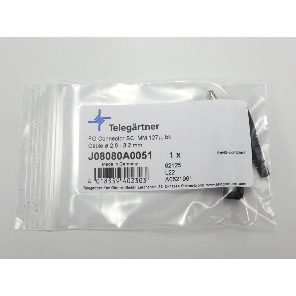 Telegartner: Enchufe SC, multimodo, de cerámica