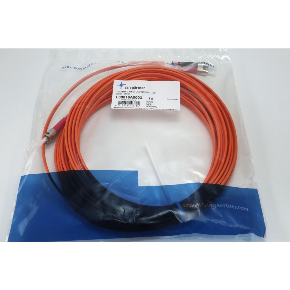 Telegartner: FO Duplex Patch Cable