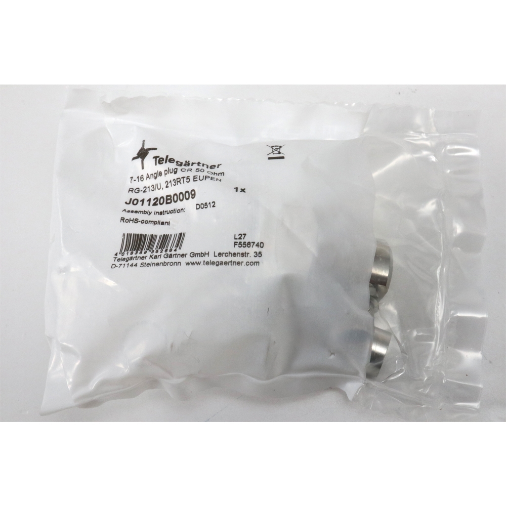 Telegartner: 7-16 Enchufe angular crimp G42