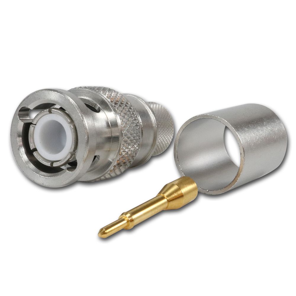 Telegartner: BNC Conector macho recto de crimpar