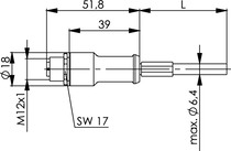 Telegärtner: STX M12x1 VL X-kod. Cat.6A
