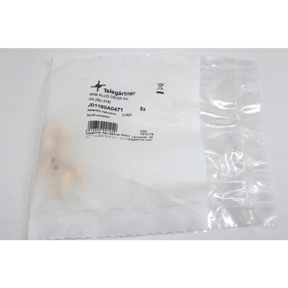 Telegartner:  SMB-Conector macho Crimp G08