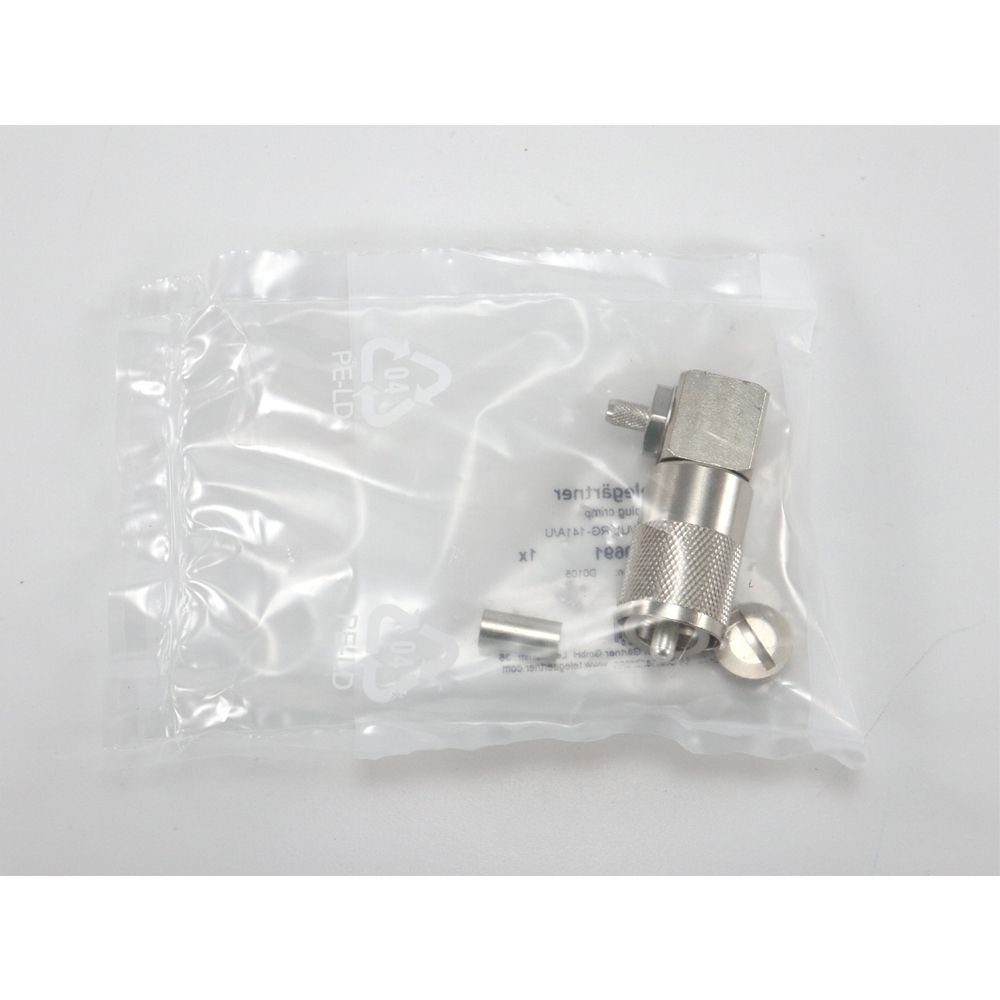 Telegartner: UHF Angle Plug Crimp G01