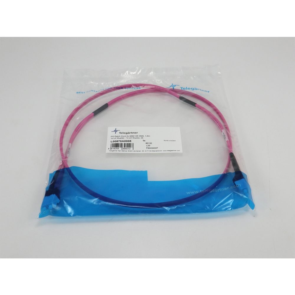 Telegärtner: LWL-Duplex-Rangierkabel