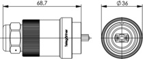 Telegartner: TOC Plug Set IP68 MPO/MTP