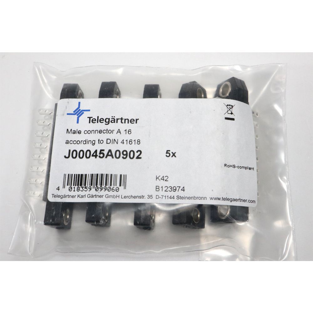 Telegartner: Male connector acc. to DIN 41 618