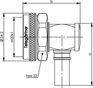 Telegartner: 4.3-10 Angle Plug Crimp G30/G54
