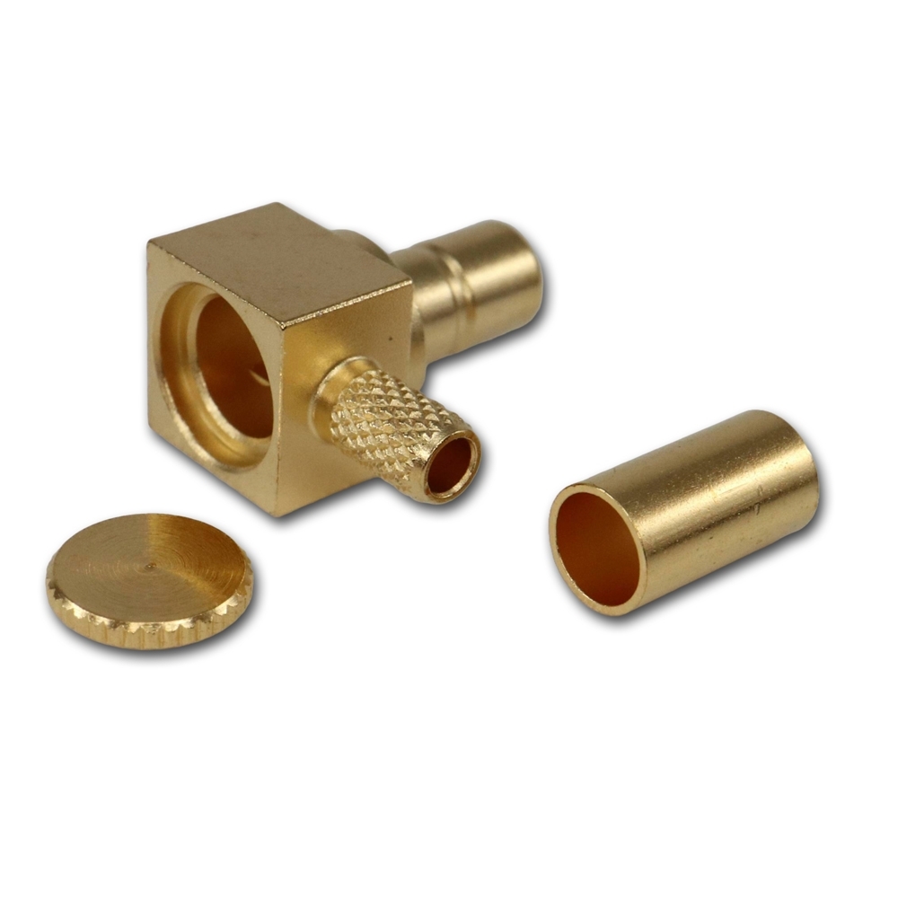 Telegartner: SMB-Conector Macho Angulo Recto crimp
