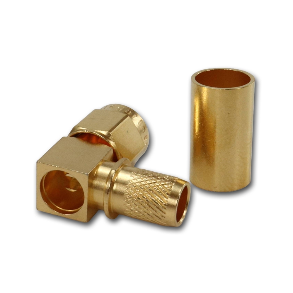 Telegartner: R-SMA Conector angular crimp G30/G54