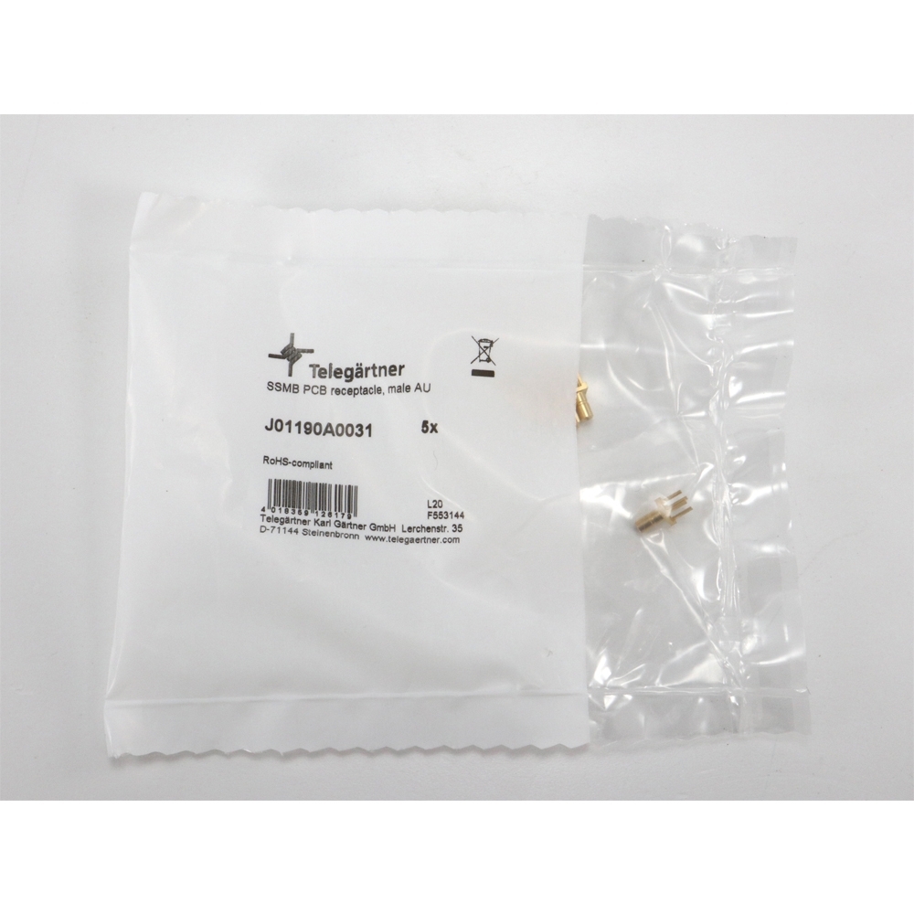 Telegartner: SSMB-Receptacle, male