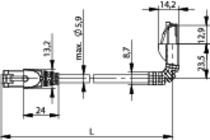 Telegartner: MP8 FS 500 LSZH-2,0, gris