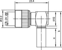 Telegartner: Mini-UHF Angle Plug Crimp G01