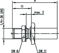 Telegartner: R-SMA Bulkhead Jack Crimp G30/G54