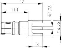 Telegartner: QLS-Receptacle, f, Printed Circuits