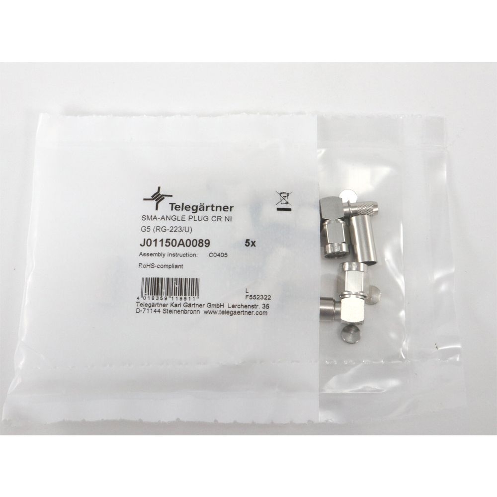 Telegartner: SMA conector en a/r de crimp G05
