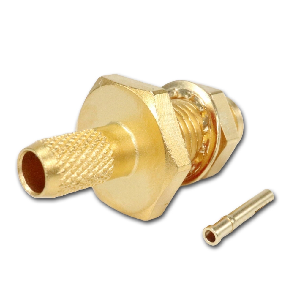 Telegartner: SMA Bulkhead Jack Crimp G01