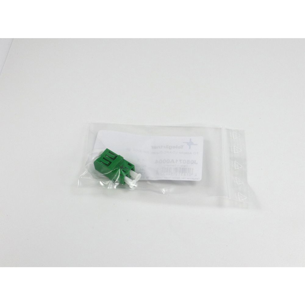 Telegartner: LC/APC Duplex adaptor - green