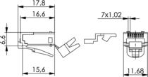 Telegärtner: RJ45-Stecker, geschirmt