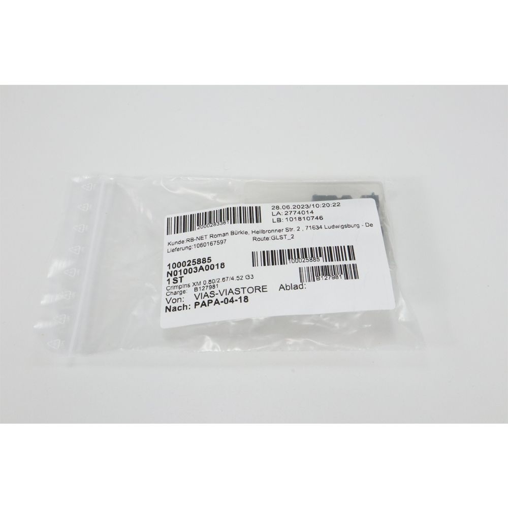 Telegartner: Inserti crimp per tipo XM G03/G12