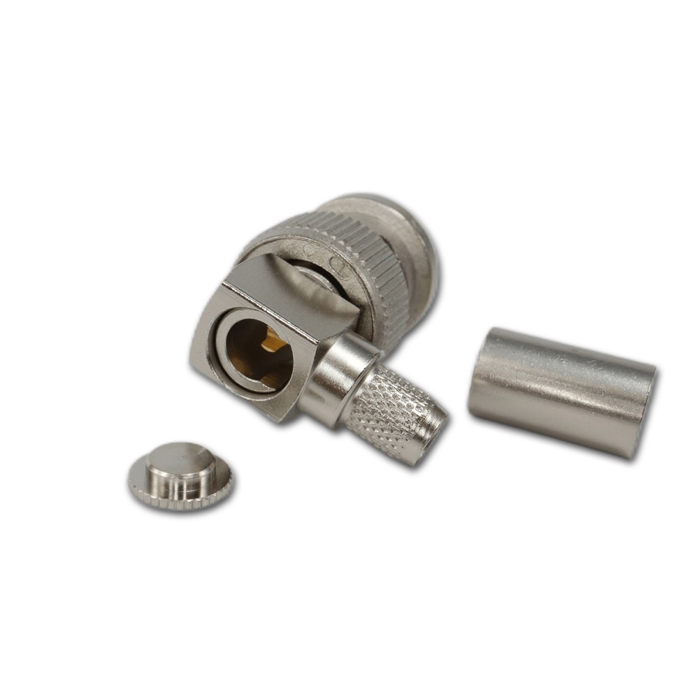 Telegärtner: BNC-Kabelwinkelstecker Crimp G30/G54