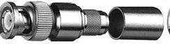 Telegartner: BNC Conector macho recto de crimpar Telegartner: BNC Conector macho recto de crimpar