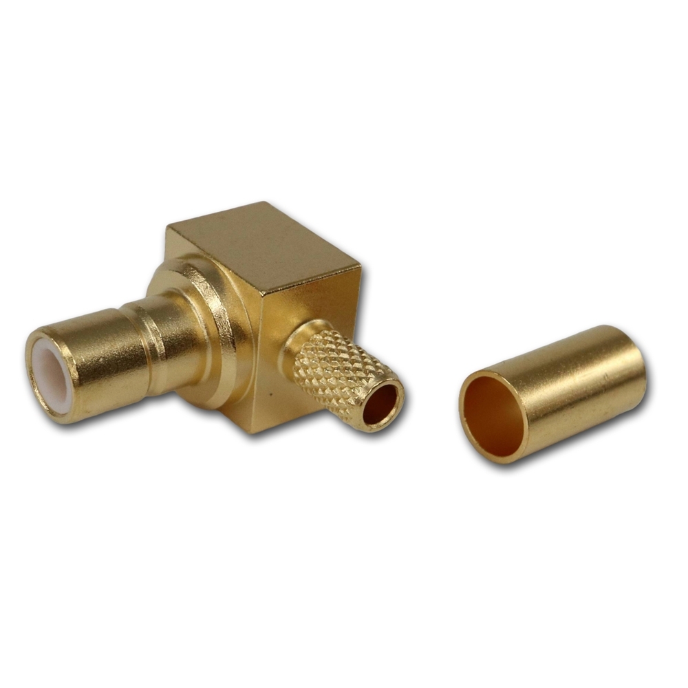 Telegartner: SMB-Conector Macho Angulo Recto crimp