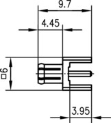 Telegartner: MCX-Receptacle, m, Printed Circuits
