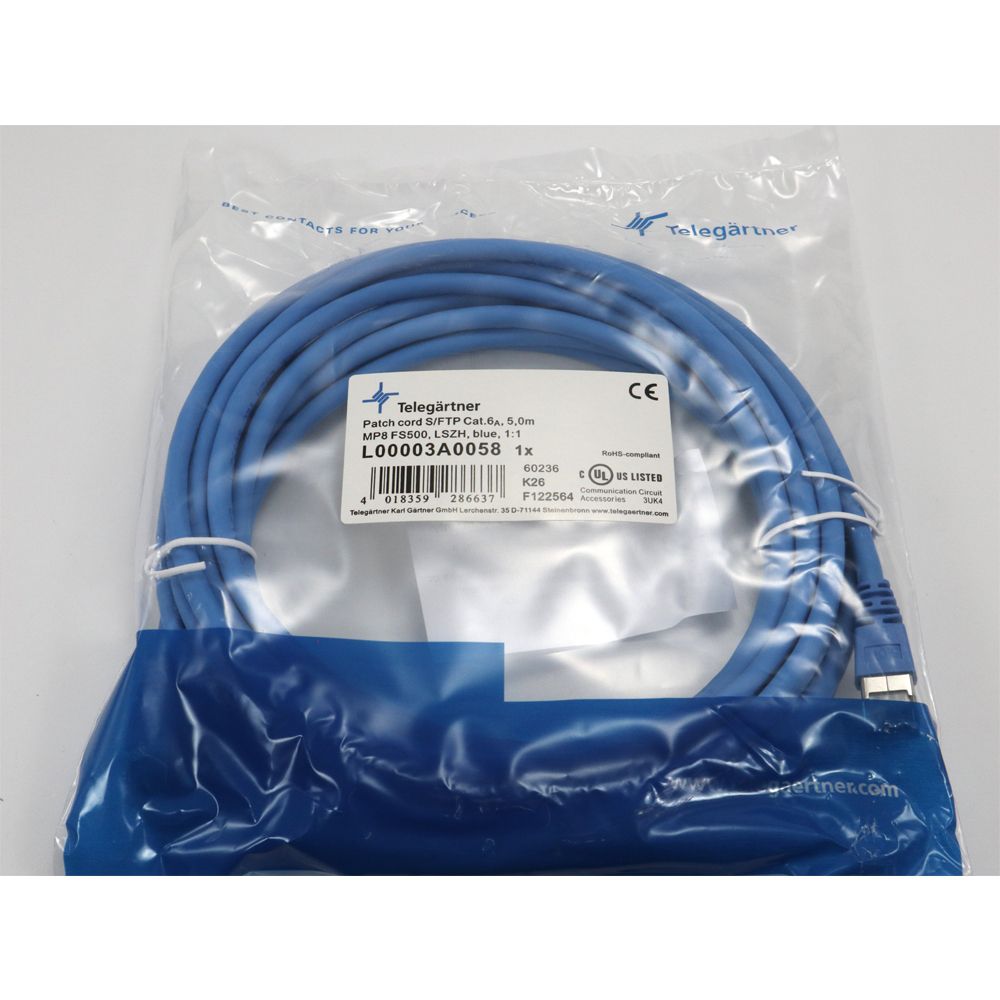 Telegärtner: MP8 FS 500 LSZH-5.0m, blau