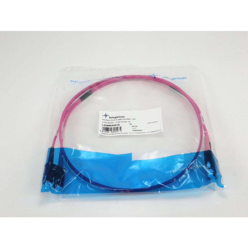 Telegärtner: LWL-Duplex-Rangierkabel