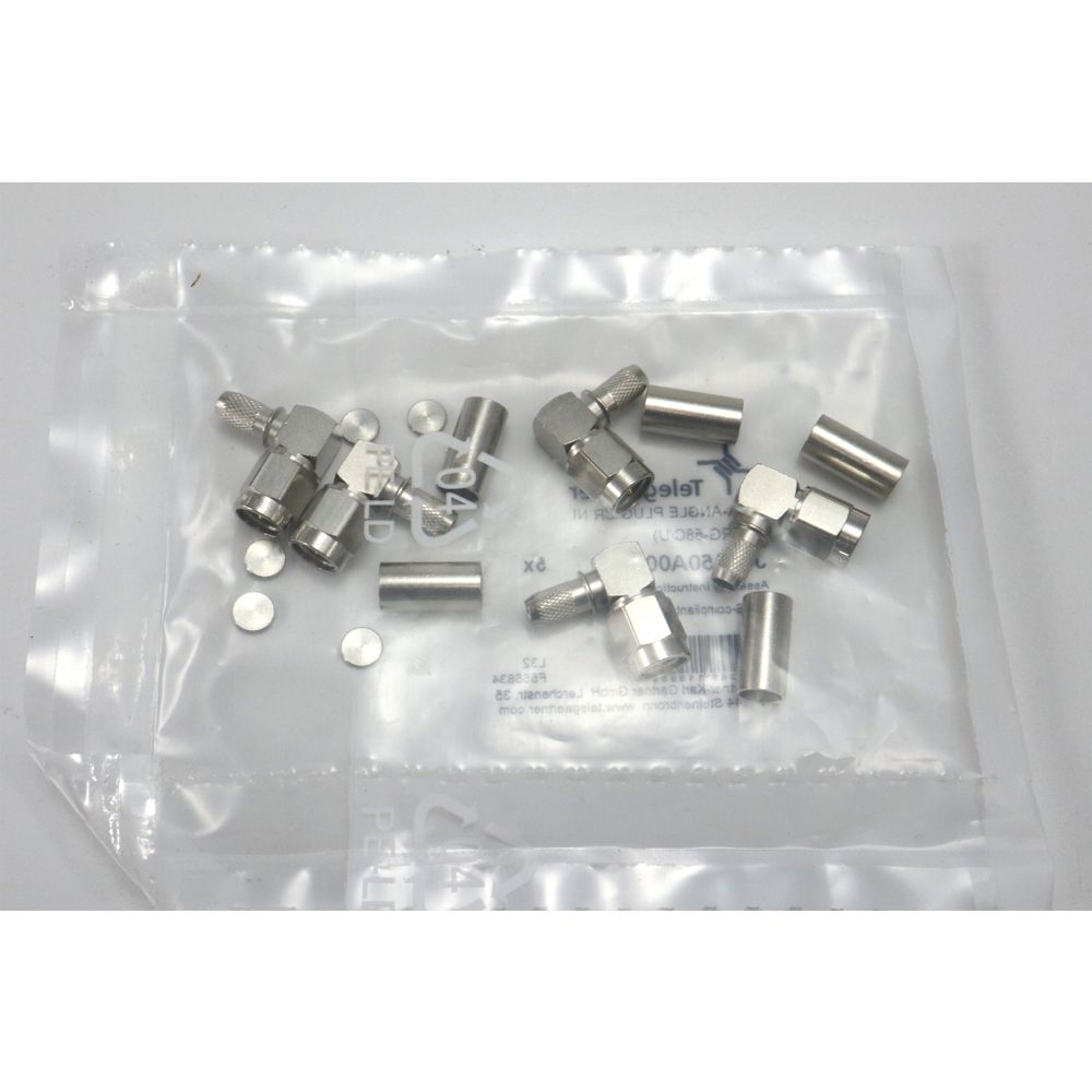 Telegärtner: SMA-Kabelwinkelstecker Crimp G01