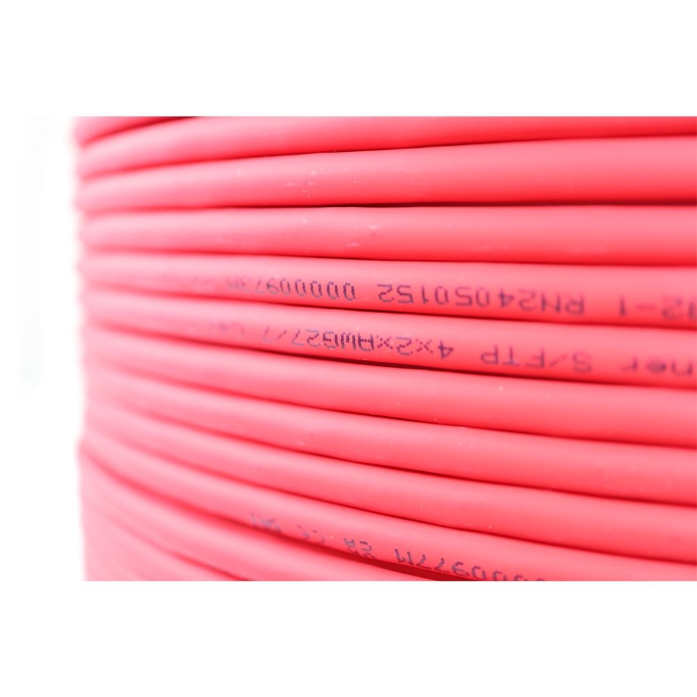 Telegartner: S/FTP 4x2xAWG27/7 Cat.7 LSZH, red