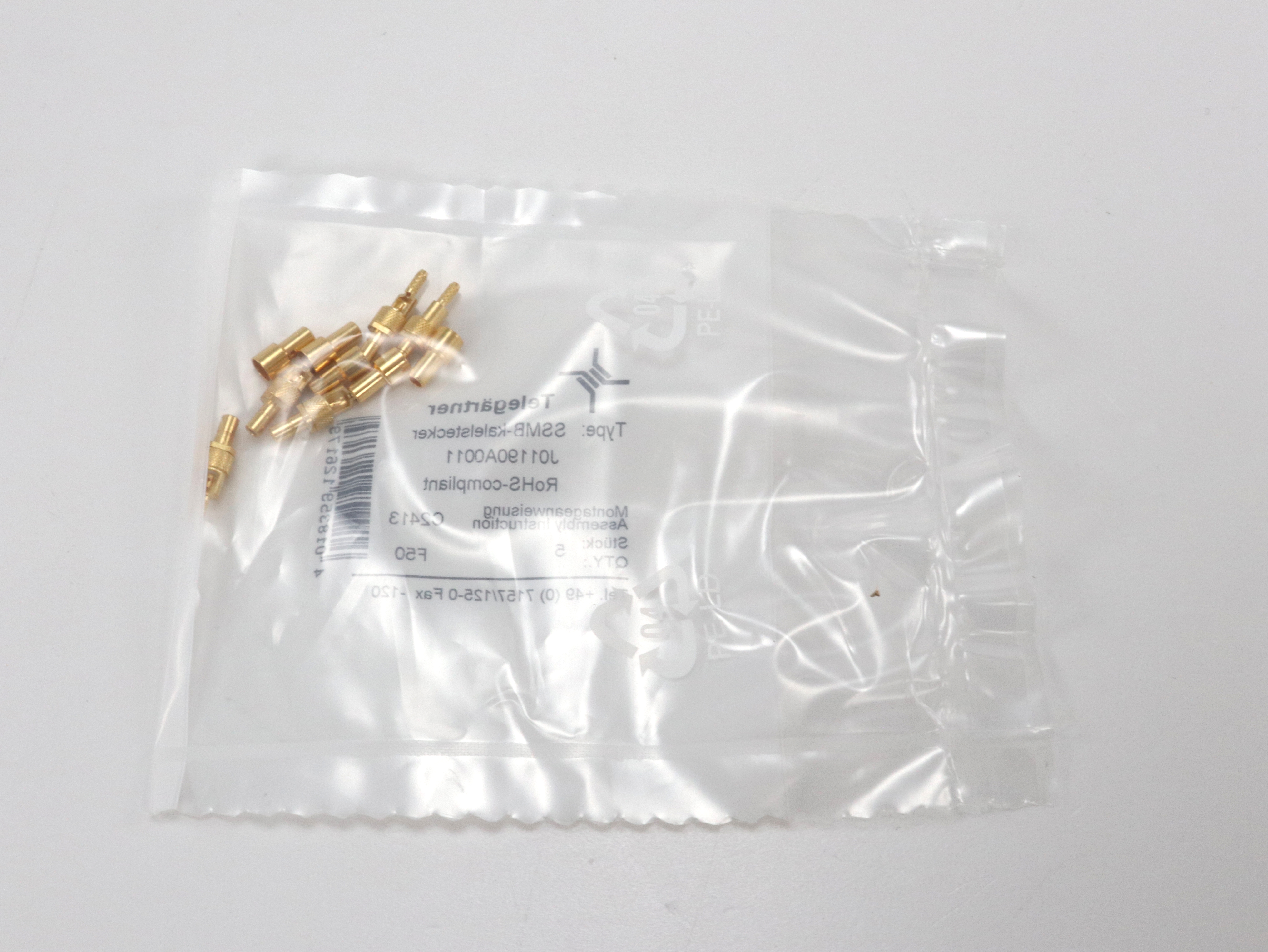 Telegartner: SSMB-Straight Plug Crimp G03