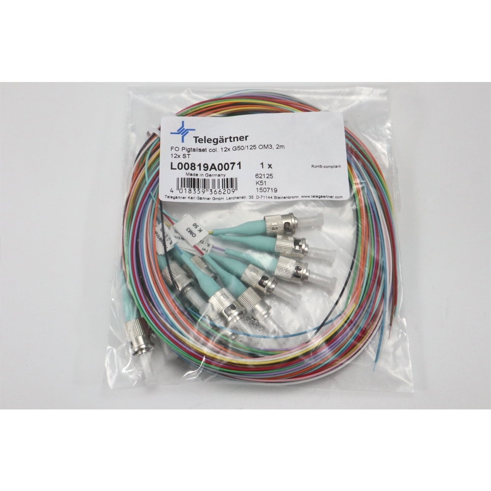 Telegärtner: LWL-Faserpigtail-Set