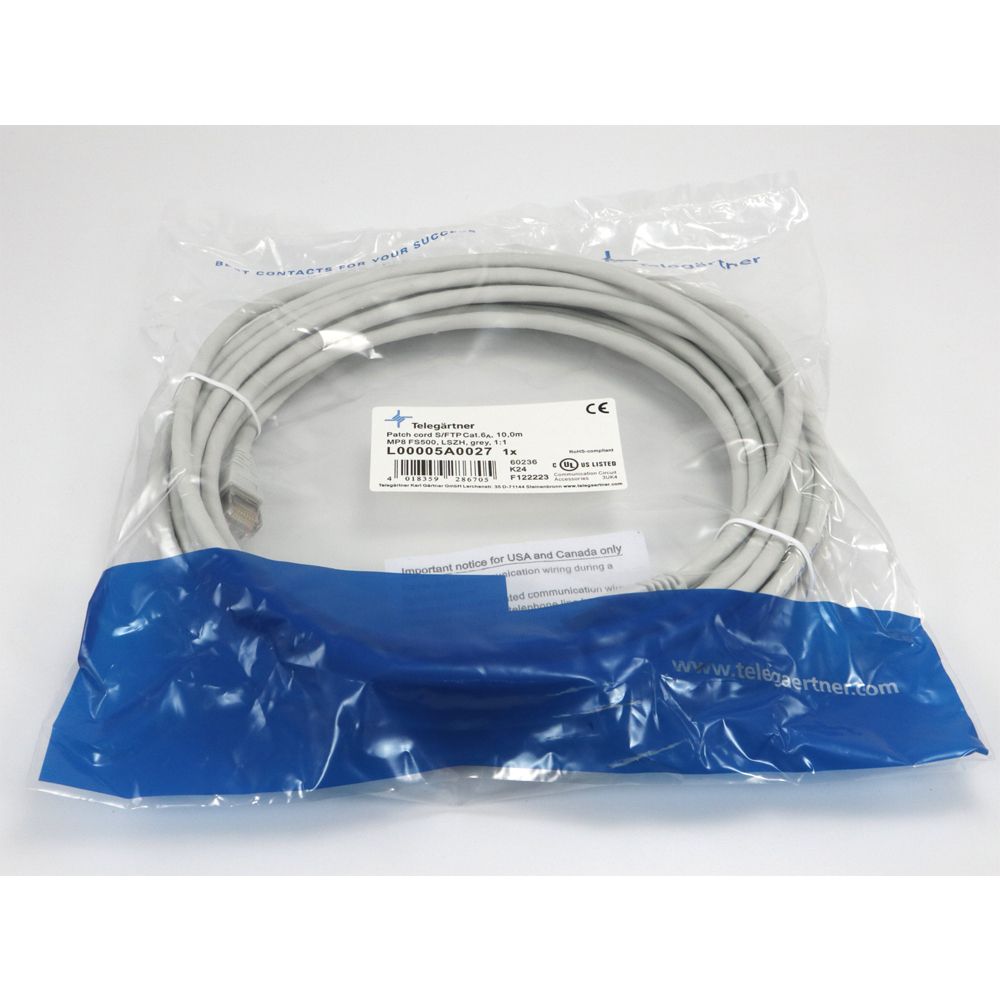 Telegärtner: MP8 FS 500 LSZH-10.0m, grau