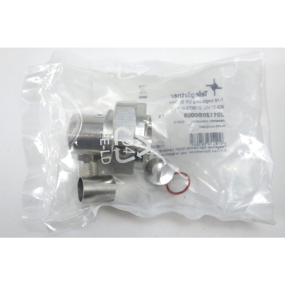 Telegartner: 7-16 Enchufe angular crimp G42