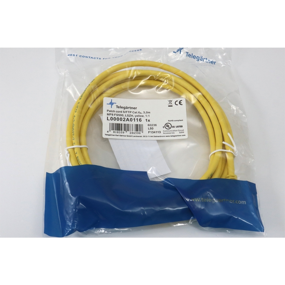 Telegärtner: MP8 FS 500 LSZH-3.0m, gelb