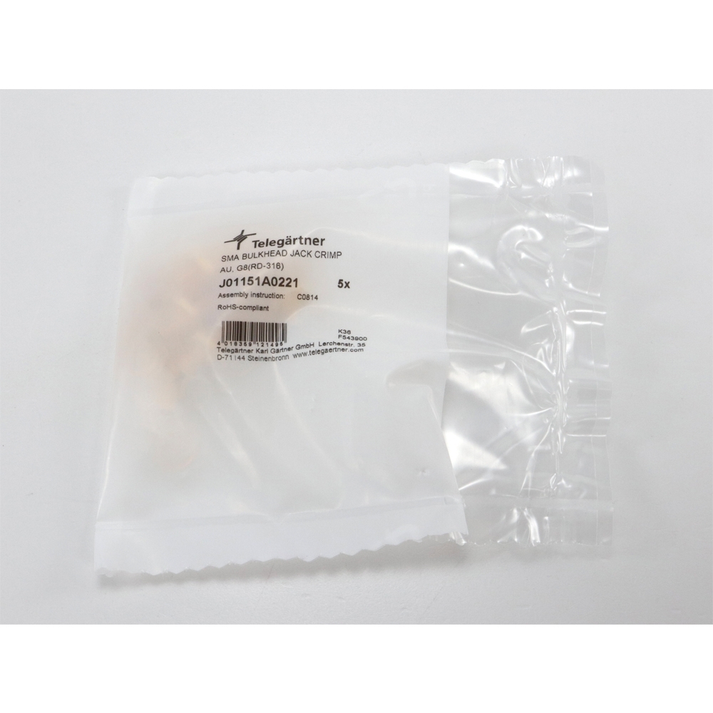 Telegärtner: SMA-Kabeleinbaubuchse Crimp G08