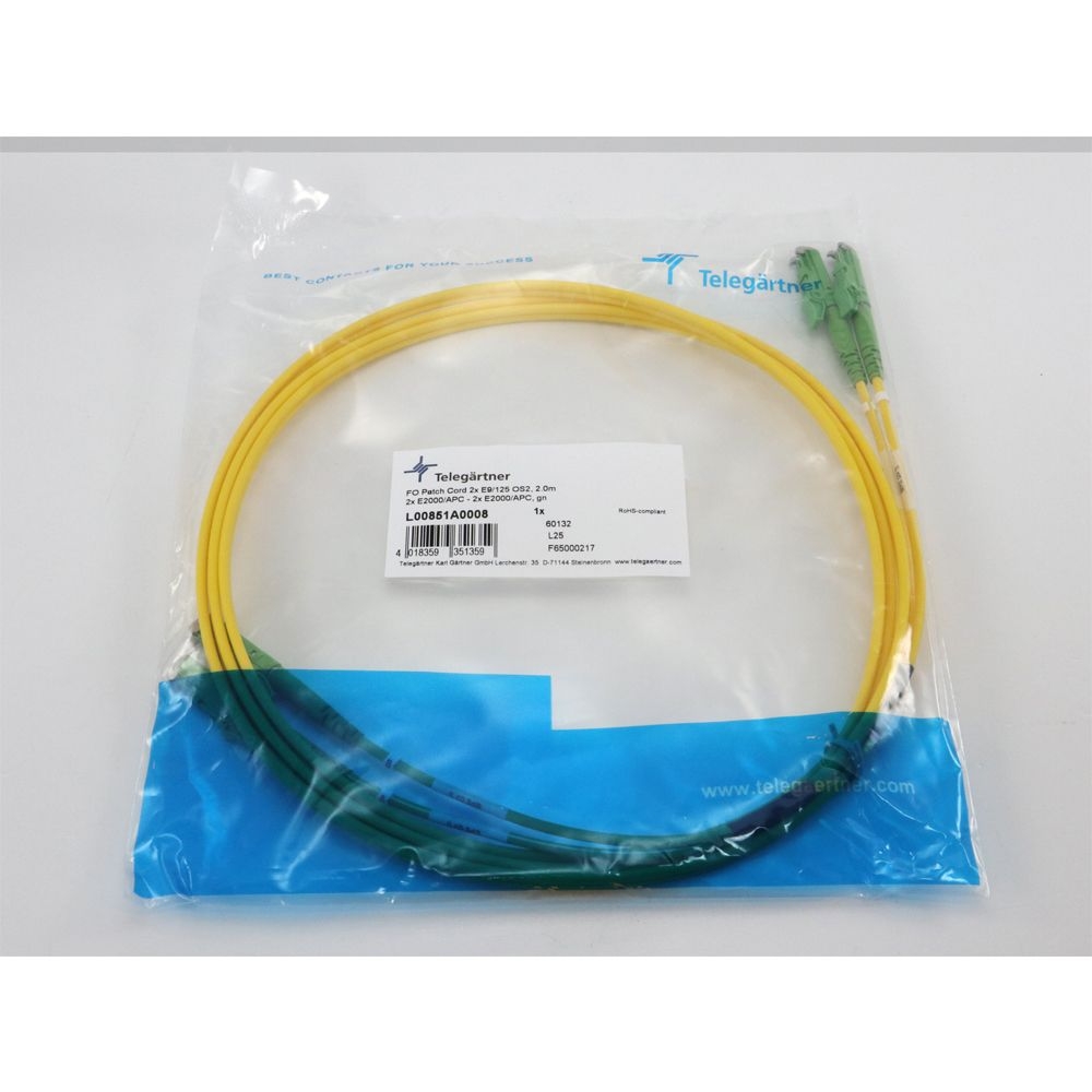 Telegärtner: LWL-Duplex-Rangierkabel