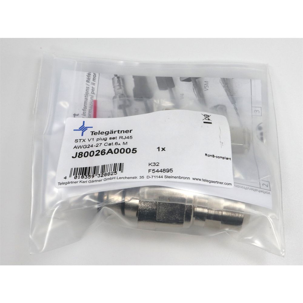 Telegartner: STX V1 RJ45 Plug Set Cat.6