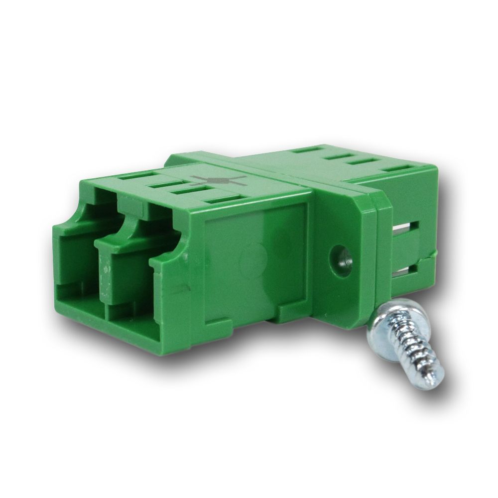 Telegartner: LC/APC Duplex adaptor- green
