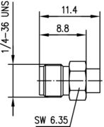 Telegartner: SMA-Conector hembra G11
