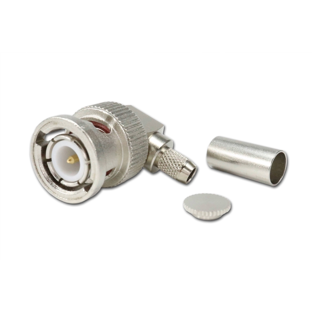 Telegärtner: BNC-Kabelwinkelstecker Crimp G05