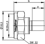 Telegärtner: 7-16 Kabelstecker Crimp G30/G54