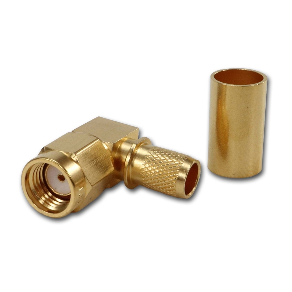 Telegartner: R-SMA Conector angular crimp G30/G54
