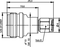 Telegartner: Adaptor N to SMA